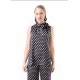 BLUSA TOPOS NEGRA DE ELVET