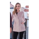 Chaqueta larga de mujer antelina manga larga mujer chema blanco