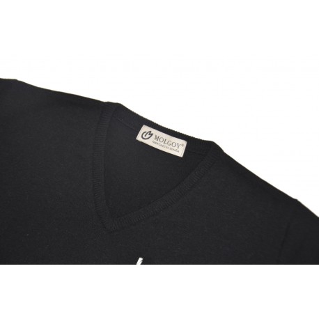 CHALECO LISO CERRADO CUELLO PICO CORTO, GRIS