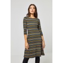 VESTIDO SURKANA MIDI EVASE VERDE