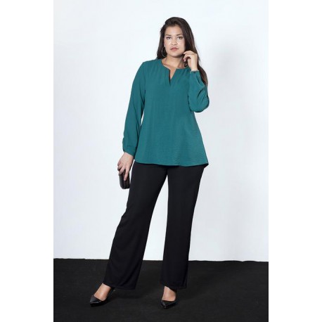 CASACA LISA VERDE MUJER SOLEVA