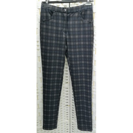 PANTALON PITILLO CUADROS MUJER ROBERTO BASSI