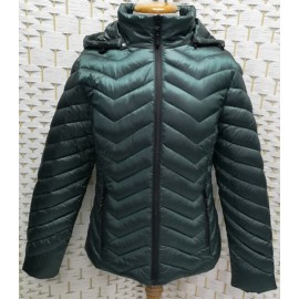 Parka verde mujer con capucha Roberto Bassi Woman