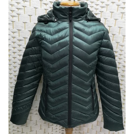 Parka verde mujer con capucha Roberto Bassi Woman