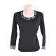 CAMISETA NEGRA MUJER LILI DUDU
