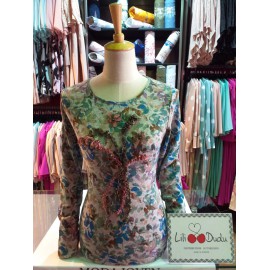 Suéter mujer Lili Dudu estampado de flores