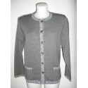 Chaqueta de mujer gris con bolsillos Juper