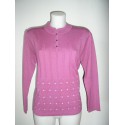 JERSEY CUELLO MAO DE MUJER CON BOTONES 