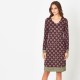 VESTIDO ESTAMPADO MIDI MUJER