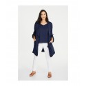 GABARDINA AZUL MARINO  MUJER SPG JENUAN TALLAS GRANDES +COLORES