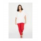 BLUSA BLANCA RIZO JACQUARD MUJER SPG-JENUAN TALLAS GRANDES