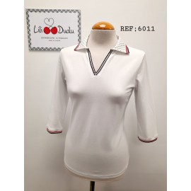 Polo liso de mujer Lili Dudu +colores
