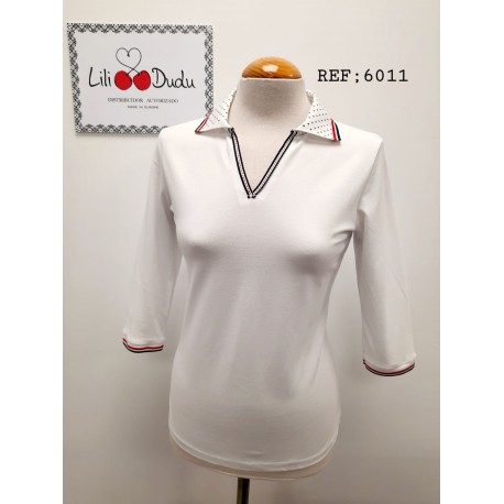 Polo liso de mujer Lili Dudu +colores