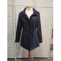 GABARDINA DE MUJER AZUL MARINO TOPOS ROBERTO BASSI WOMAN