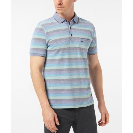 POLO RAYAS PIERRE CARDIN HOMBRE CON BOLSILLO TALLAS ESPECIALES