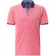 POLO ROJO BICOLOR  CON BOLSILLO PIERRE CARDIN HOMBRE 
