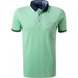 POLO VERDE BICOLOR  CON BOLSILLO PIERRE CARDIN HOMBRE 