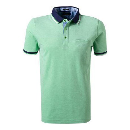 POLO VERDE BICOLOR  CON BOLSILLO PIERRE CARDIN HOMBRE 