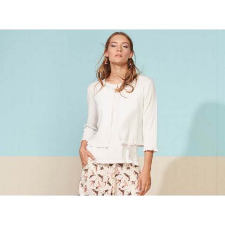 CHAQUETA CORTA BLANCA VIRIATO MUJER