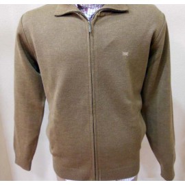 Chaqueta de punto con cremallera de hombre Brown Jury +colores