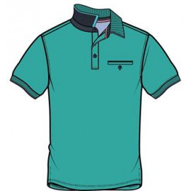 POLO VERDE CON BOLSILLO HOMBRE LOSAN