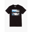 CAMISETA NEGRA ESTAMPADO DELANTERO HOMBRE LOSAN