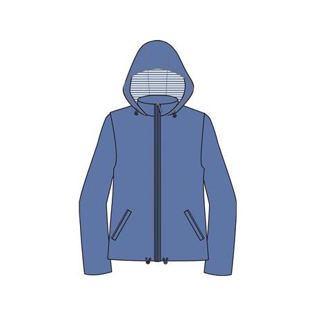 CHAQUETA OTOMAN AZUL CLARO MUJER LOSAN
