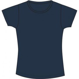 CAMISETA BASICA AZUL MARINO MUJER LOSAN