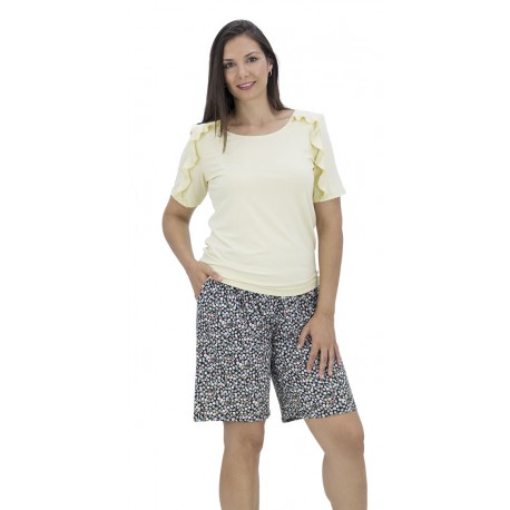 BERMUDA ESTAMPADA MUJER BOGUAR +COLORES 