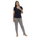 CAMISETA AZUL MARINO LISA DOBLE CANESU MUJER BOGUAR