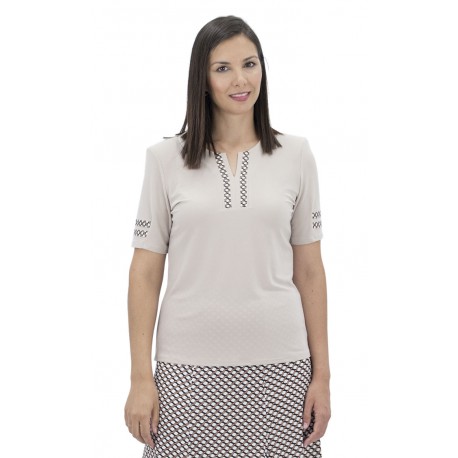 CAMISETA LISA CON TAPETA MUJER BOGUAR