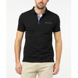 POLO ROJO BICOLOR  CON BOLSILLO PIERRE CARDIN HOMBRE 