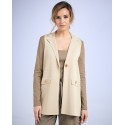 CHALECO SOLAPA DE PUNTO CAMEL MUJER TACHY ZUCCA