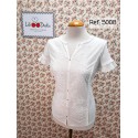 Camiseta bordada blana de mujer Lili Dudu 