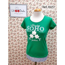 CAMISETA ROJA MUJER LILI DUDU