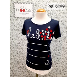 Camiseta hello mujer de Lili Dudu +colores