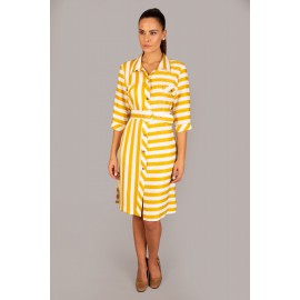 VESTIDO CAMISERO RAYAS CHEMA BLANCO +COLORES