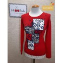 Camiseta algodón azul marino con faldon mujer Lili Dudu +colores