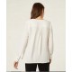 Blusa de mujer de manga larga con tapeta tipo polo   , de Paz Torras