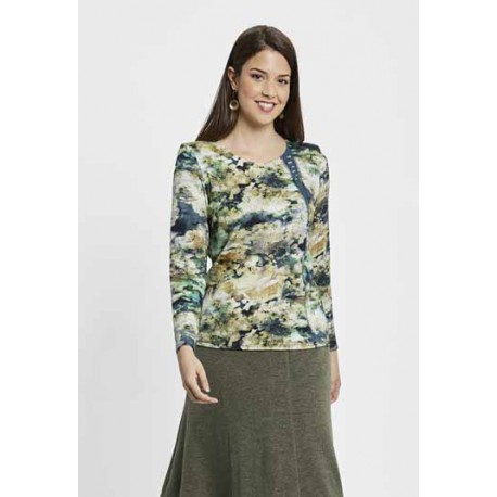 CAMISETA LANOSA ESTAMPADA MUJER BOGUAR