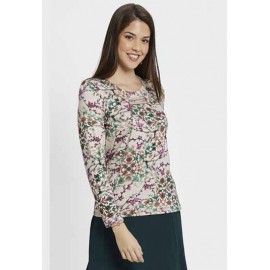 CAMISETA LANOSA ESTAMPADA MUJER BOGUAR