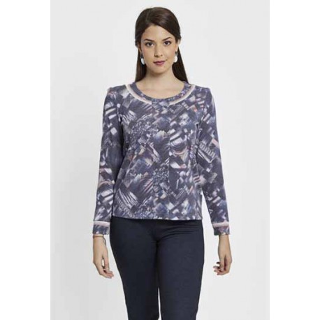 CAMISETA LANOSA ESTAMPADA MUJER BOGUAR