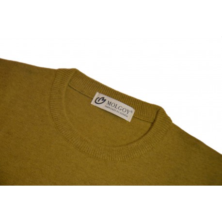 JERSEY BASICO REDONDO, VERDE ACEITE