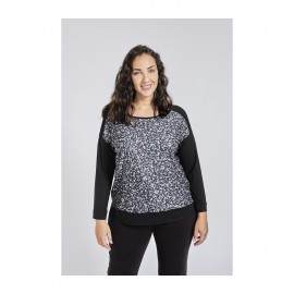 CAMISETA CHICA NEGRA SPG JUNUAN TALLAS GRANDES
