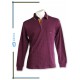 POLO ESTAMPADO GRANATE CON BOLSILLO HOMBRE G-54