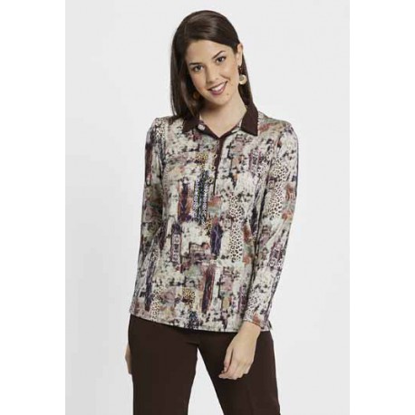 CAMISETA LANOSA ESTAMPADA MUJER BOGUAR
