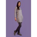 Jersey de mujer oversize de manga larga gris de Chema Blanco