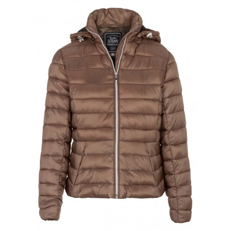 Parka con capucha desmontable mujer losan +colores