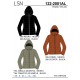 Parka con capucha desmontable mujer losan +colores
