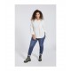 CAMISA BLANCA BOMBA MUJER SPG-JENUAN TALLAS GRANDES +colores